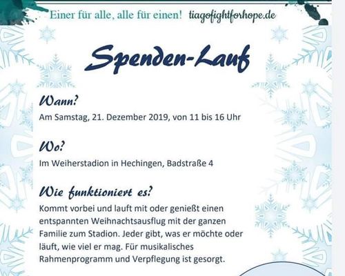 Spendenlauf für Tiago