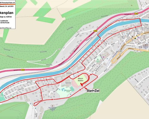 Streckenplan Sulz
